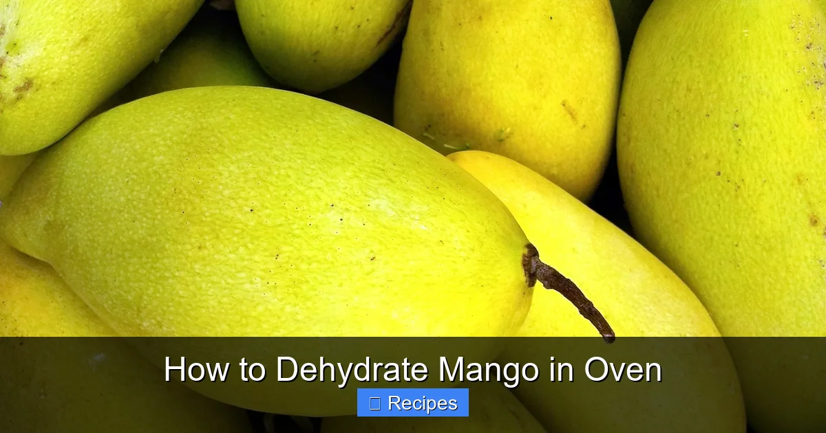 How to Dehydrate Mango in Oven