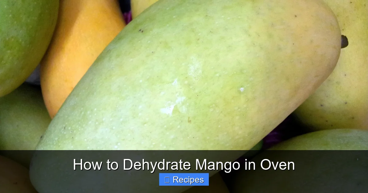 How to Dehydrate Mango in Oven