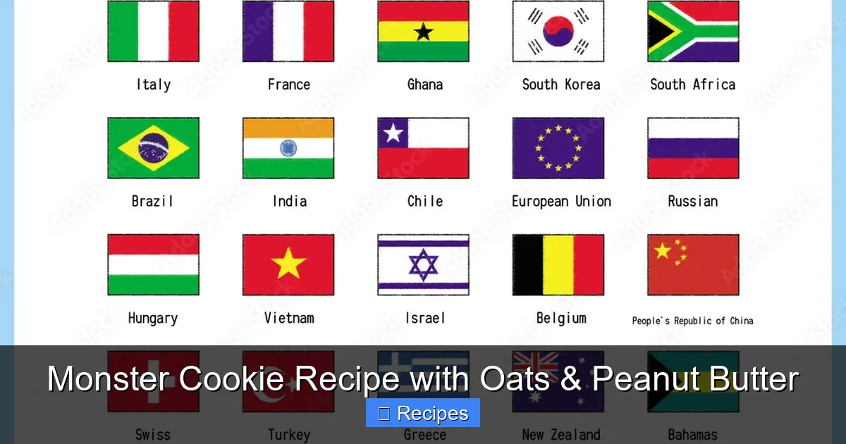 Monster Cookie Recipe with Oats & Peanut Butter