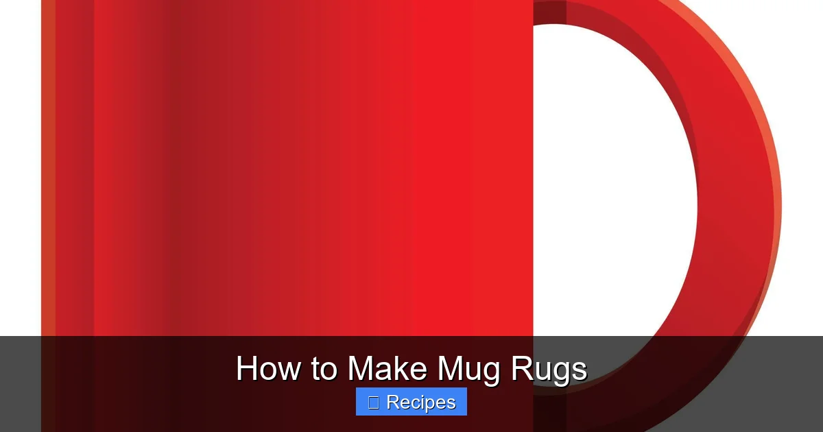 How to Make Mug Rugs