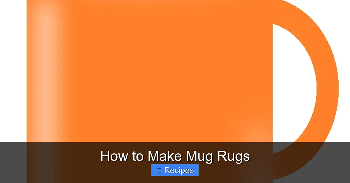 How to Make Mug Rugs