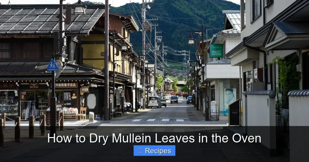 How to Dry Mullein Leaves in the Oven