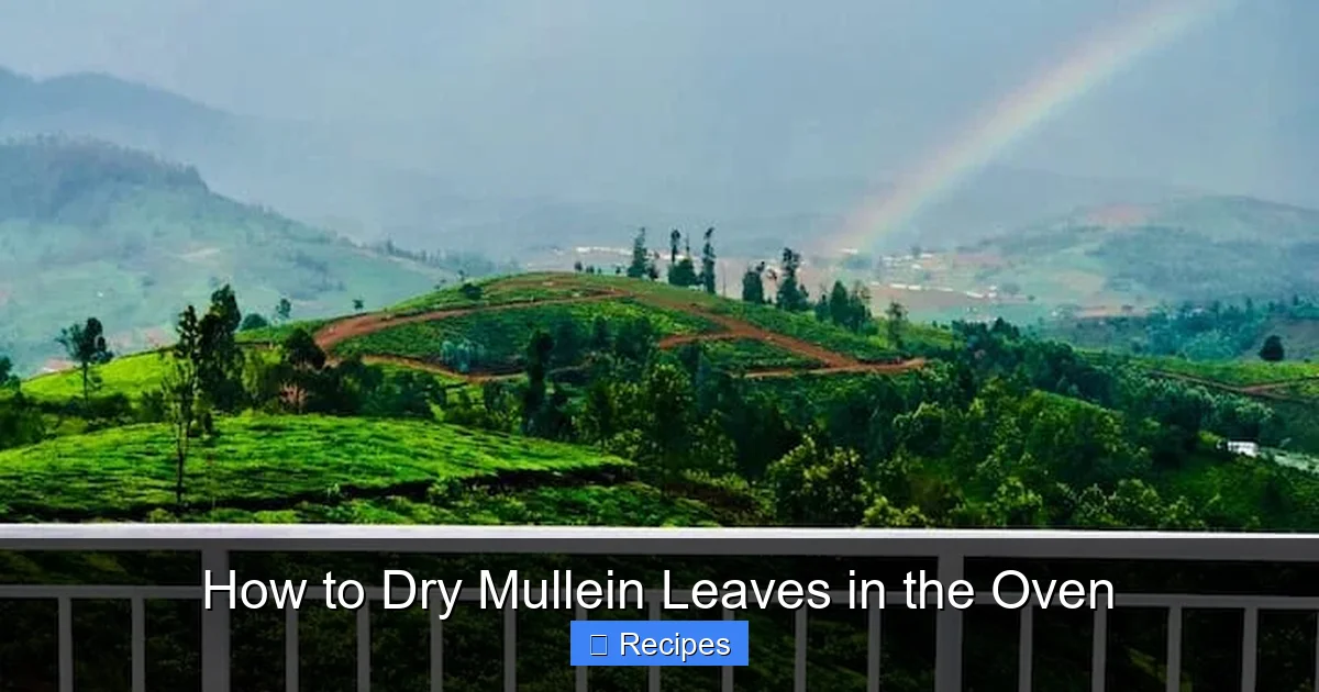 How to Dry Mullein Leaves in the Oven