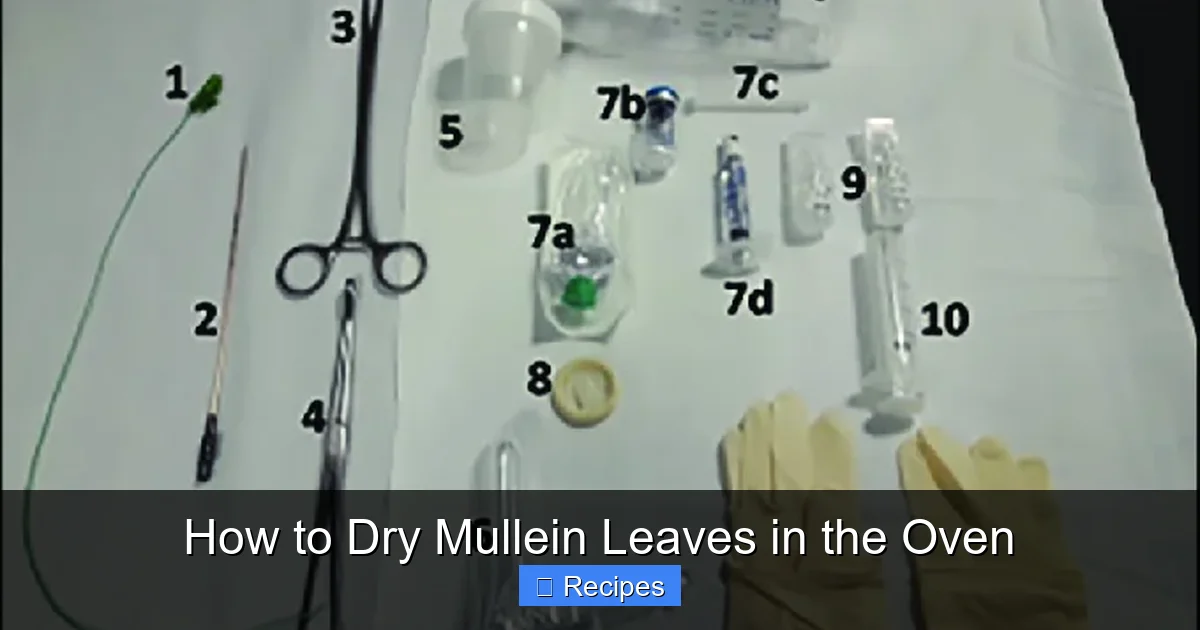 How to Dry Mullein Leaves in the Oven