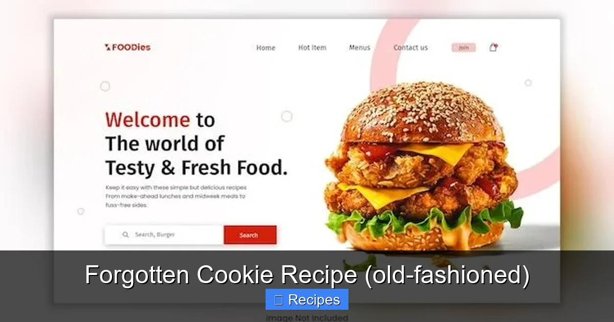 Forgotten Cookie Recipe (old-fashioned)