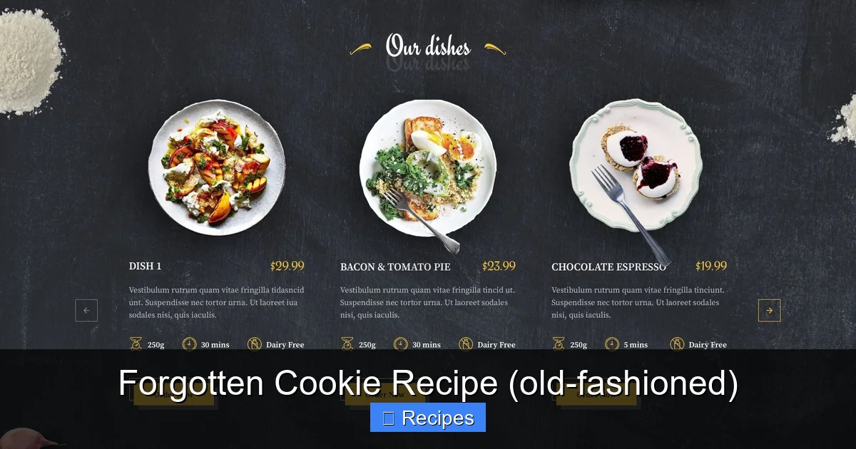 Forgotten Cookie Recipe (old-fashioned)