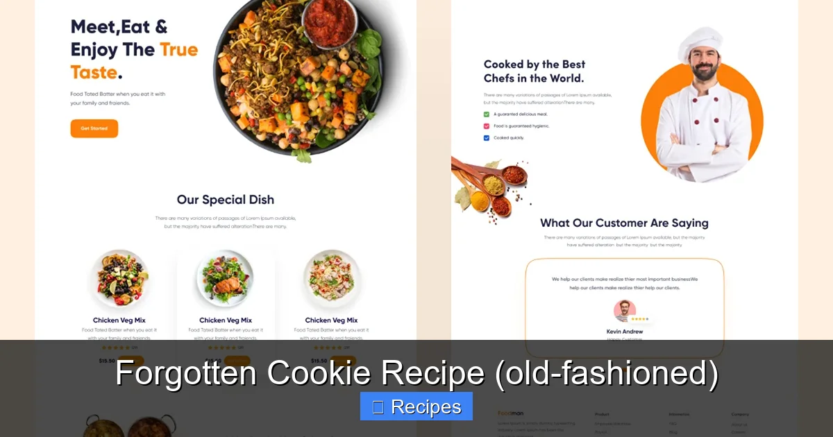 Forgotten Cookie Recipe (old-fashioned)