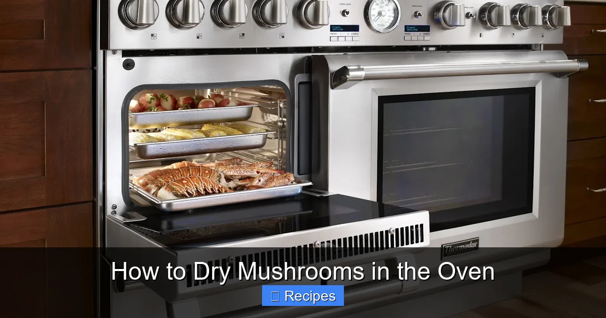 How to Dry Mushrooms in the Oven