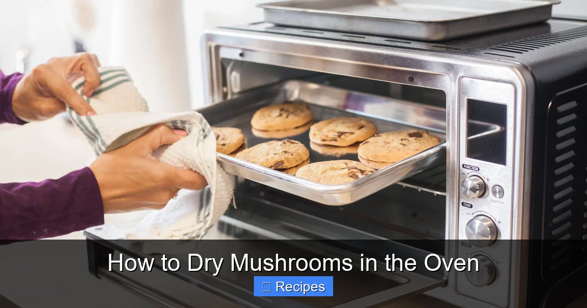 How to Dry Mushrooms in the Oven