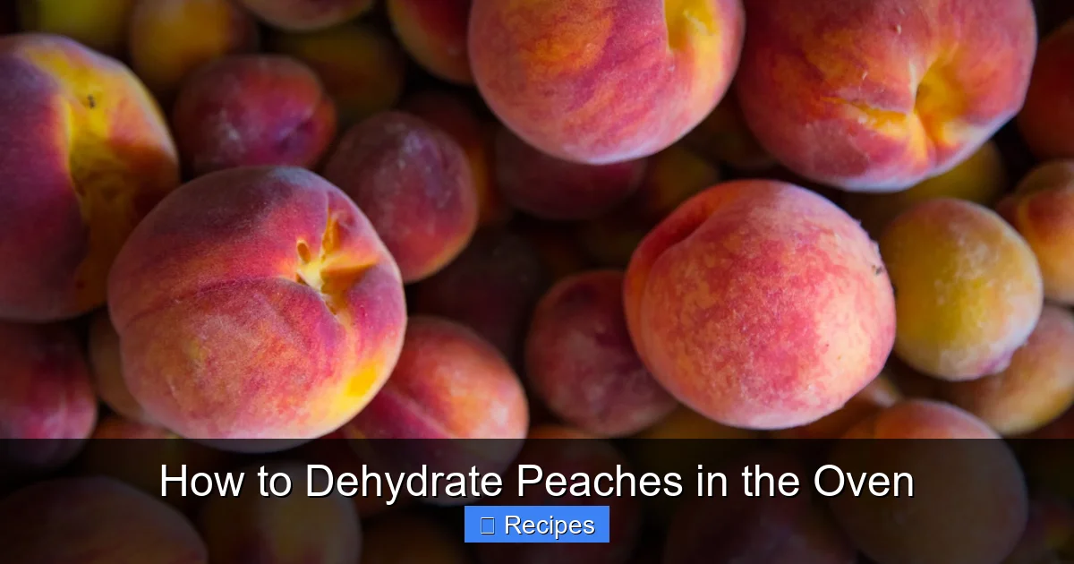 How to Dehydrate Peaches in the Oven