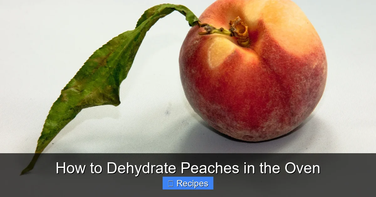 How to Dehydrate Peaches in the Oven