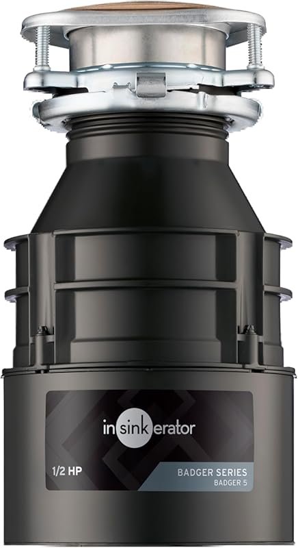 InSinkErator Badger 5 1/2 HP Continuous Feed Garbage Disposal, Badger 