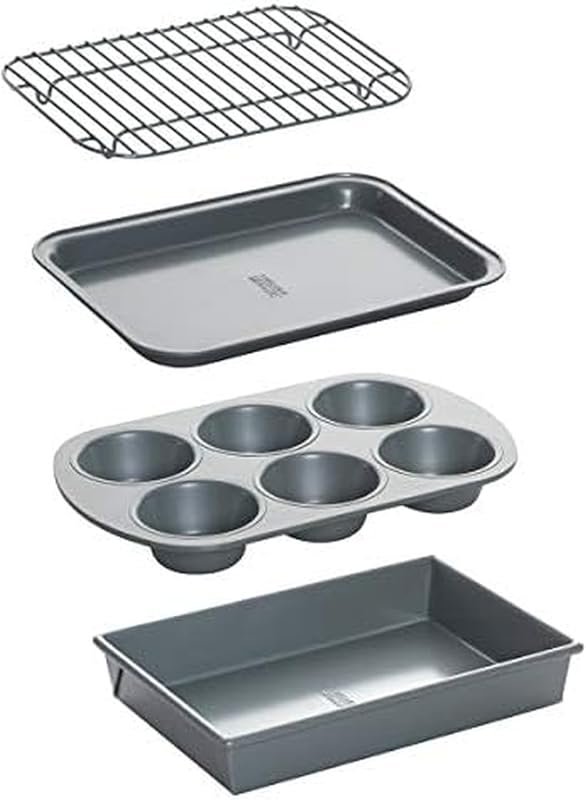 Chicago Metallic Professional 4-Piece Non-Stick Toaster Oven Set for B