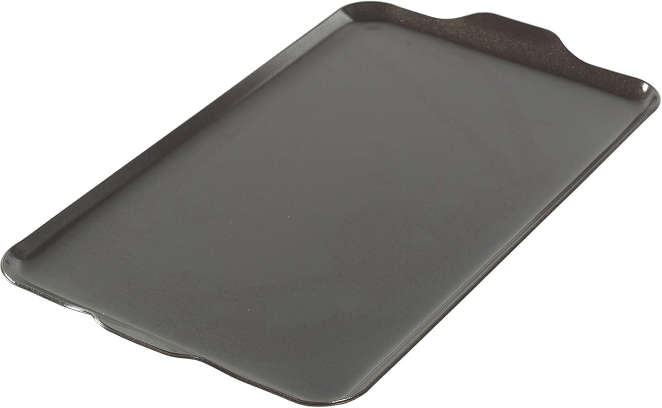 Nordic Ware 10.3x17.4 Two Burner Non-Stick Griddle, Black, Perfect for