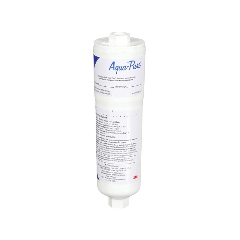 Aqua-Pure AP717 Inline Water Filter Removes Sediment, Chlorine Taste a