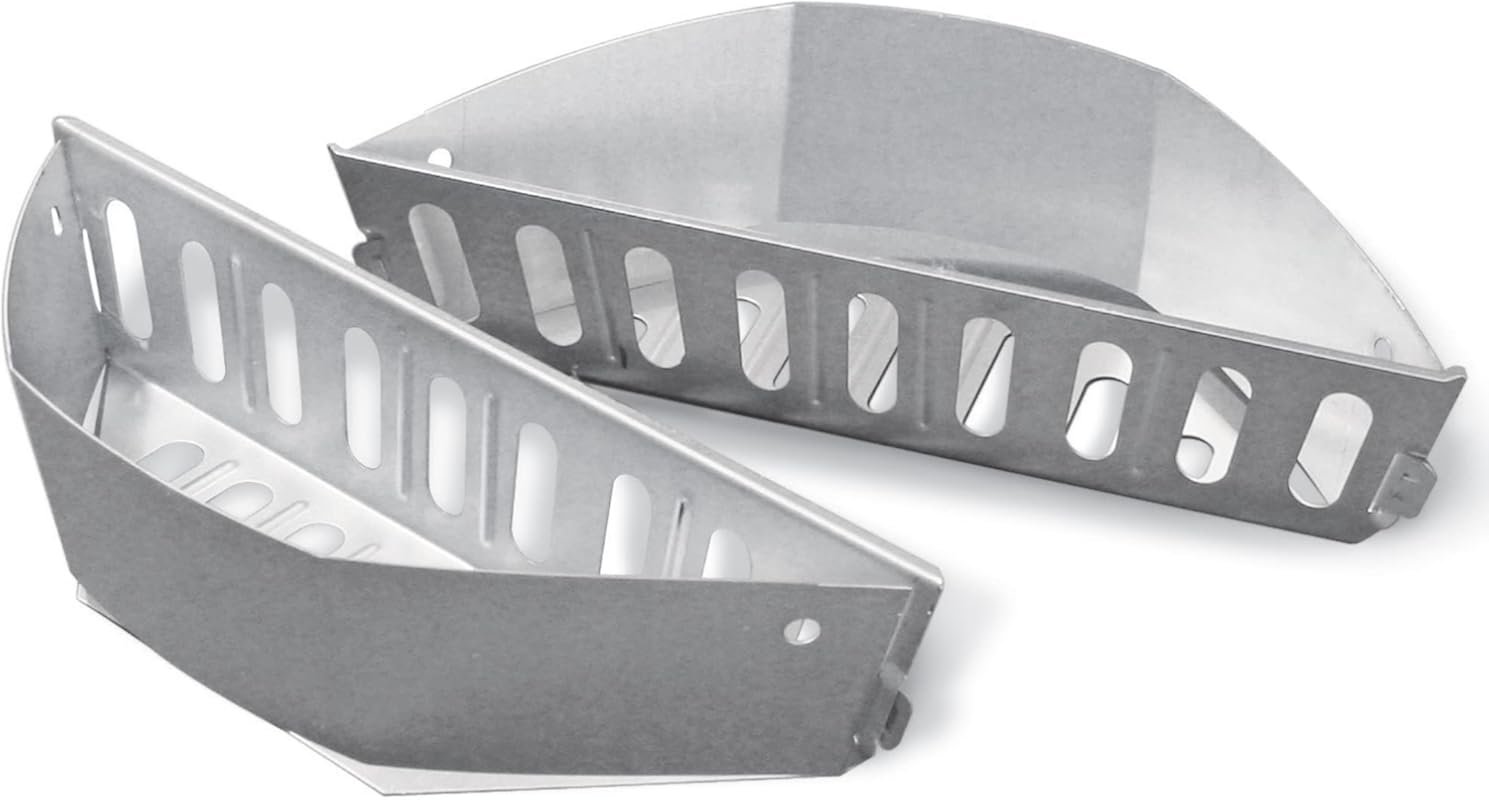 Weber Char-Basket Briquet Holders Set of 2 – Aluminized Steel, Corrosi