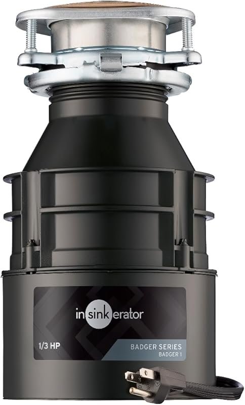 InSinkErator Badger 1 1/3 HP Continuous Feed Garbage Disposal with Pow