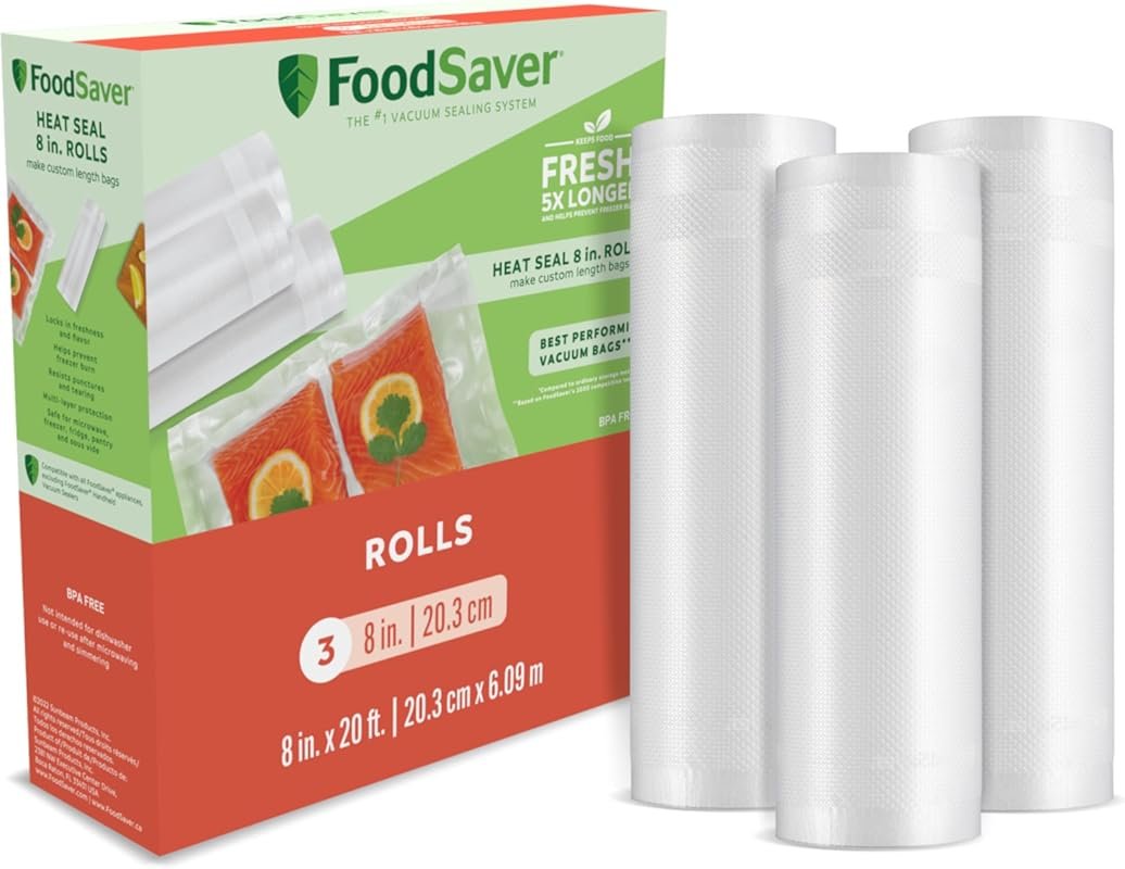 FoodSaver Custom Fit Airtight Food Storage and Sous Vide Vacuum Sealer