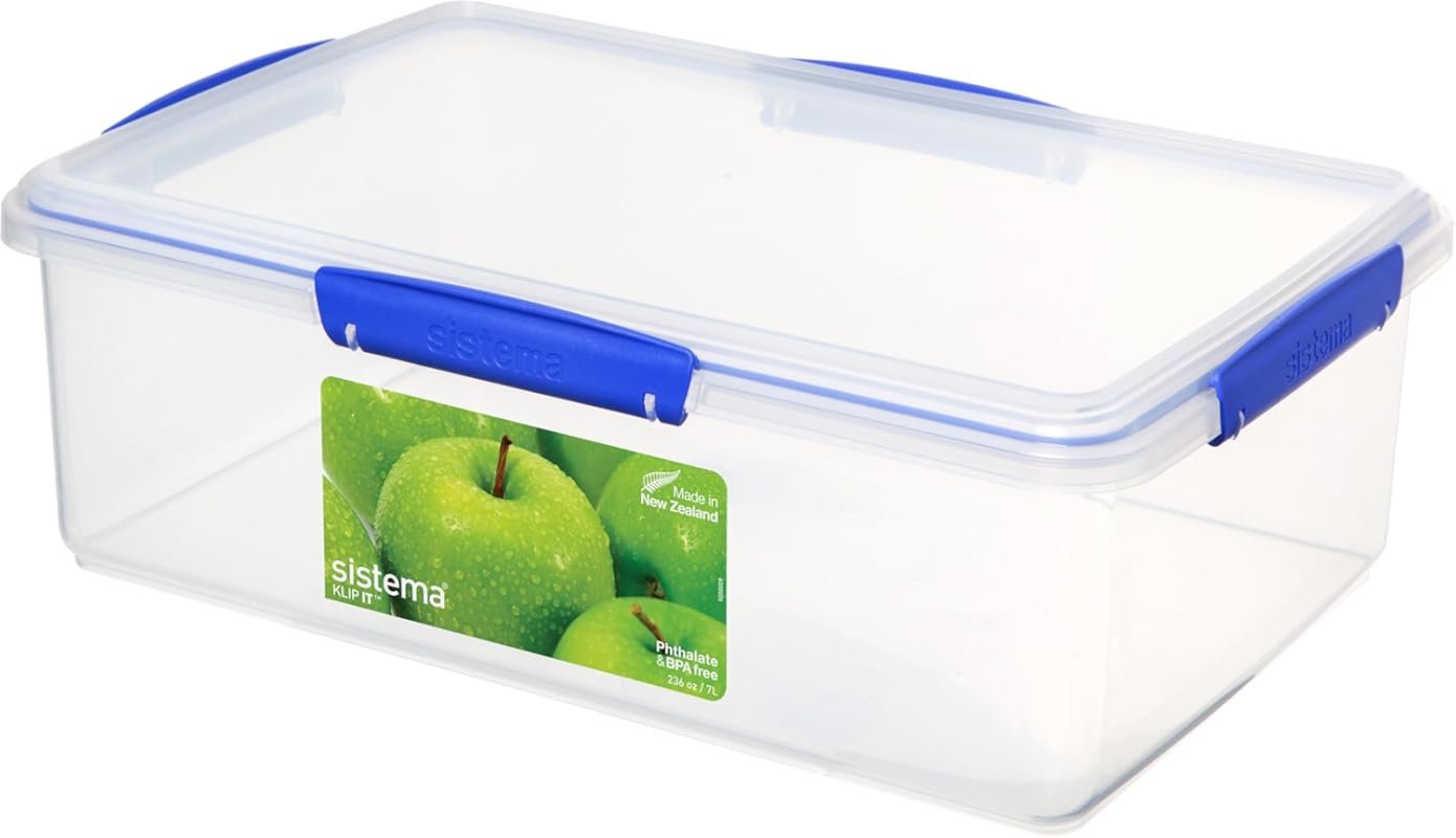 Sistema KLIP IT Large 7L Airtight Food Storage Container, Stackable, D