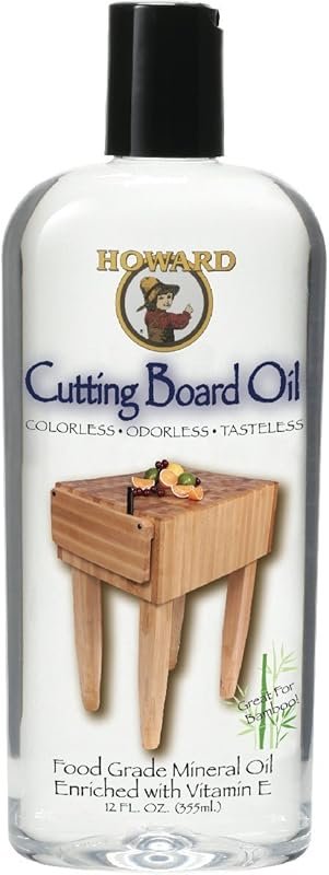 Howard Products Food Grade Mineral Oil for Wood Cutting Boards - 12 oz