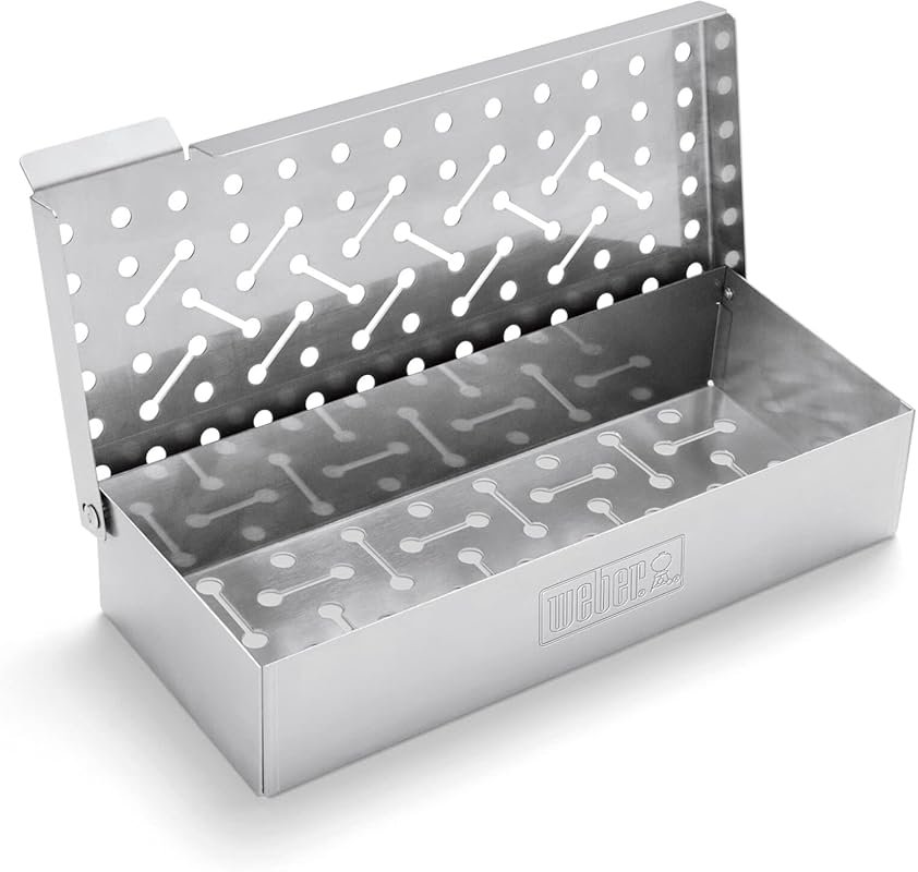 Weber Premium Universal Stainless Steel Smoker Box, Easy-Fill Design I