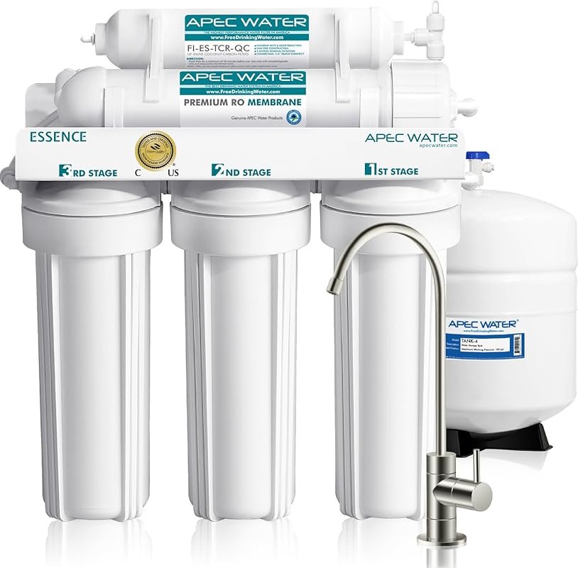 APEC Water ROES-50 5-Stage Under Sink RO Filter System NSF Certified, 