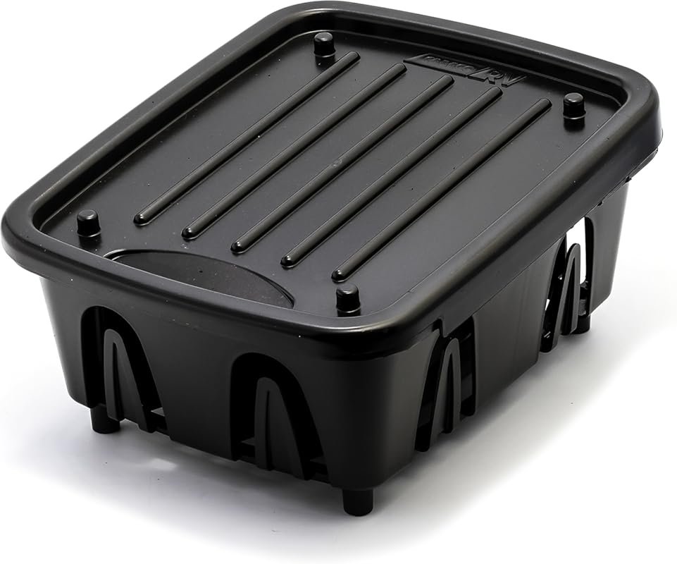 Camco RV Mini Dish Drainer & Tray – Sloped Drain Tray, Heavy-Duty for 