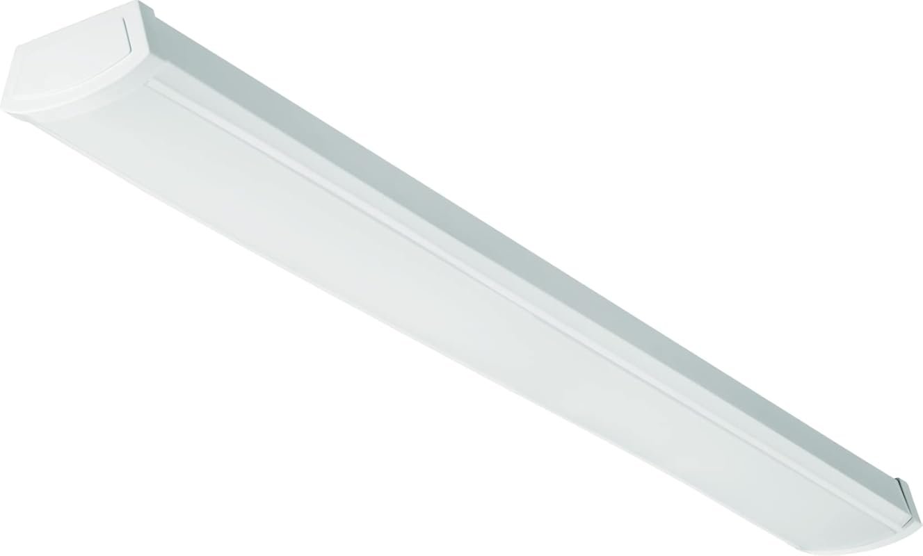 Lithonia FMLWL 48 840 4ft LED Wraparound Fixture, Low-Profile Flush Mo