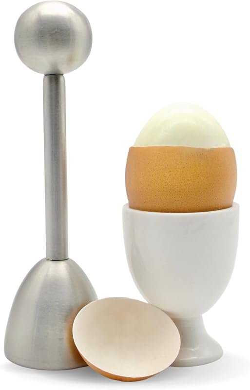 ICO Stainless Steel Egg Topper and Opener for Soft Boiled Eggs, Egg Cr