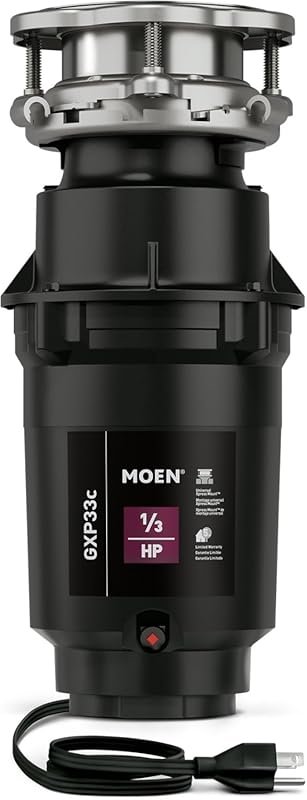 Moen Lite Series PRO Compact Continuous Feed Garbage Disposal with Pow