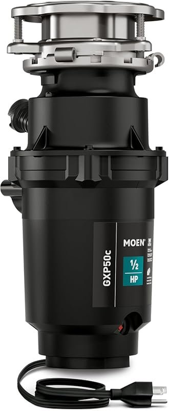 Moen Prep Series PRO Continuous Feed Compact Garbage Disposal for Kitc