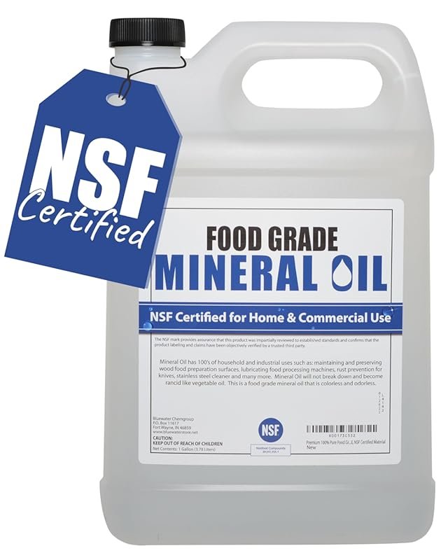 NSF Certified Food Grade Mineral Oil Gallon 128 oz for Wood Cutting Bo