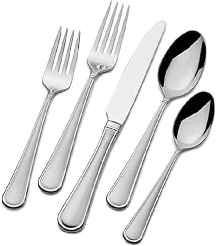 Mikasa Virtuoso Frost 65-Piece Flatware Set for 12, 18/10 Stainless St