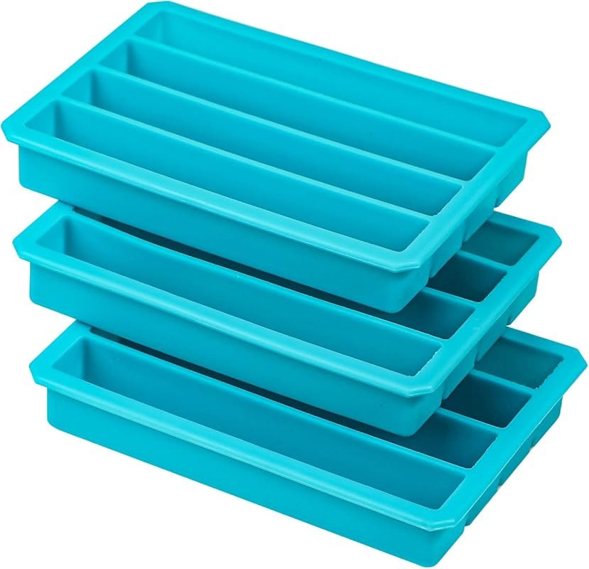 Webake 3-Pack Silicone Ice Cube Trays for Water Bottles