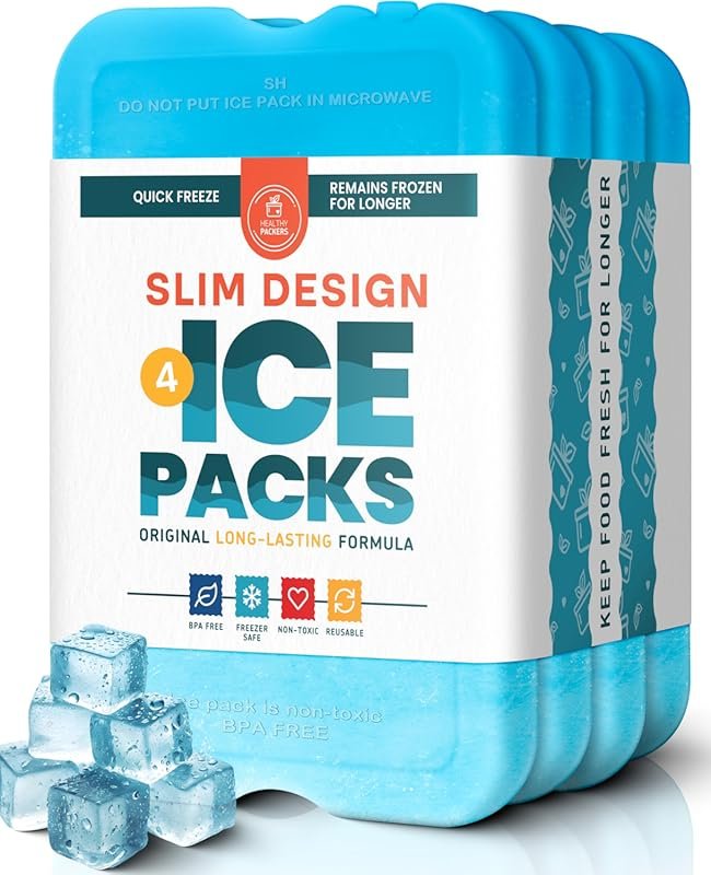 Healthy Packers Original Cool Pack Reusable Ice Packs for Lunch Boxes