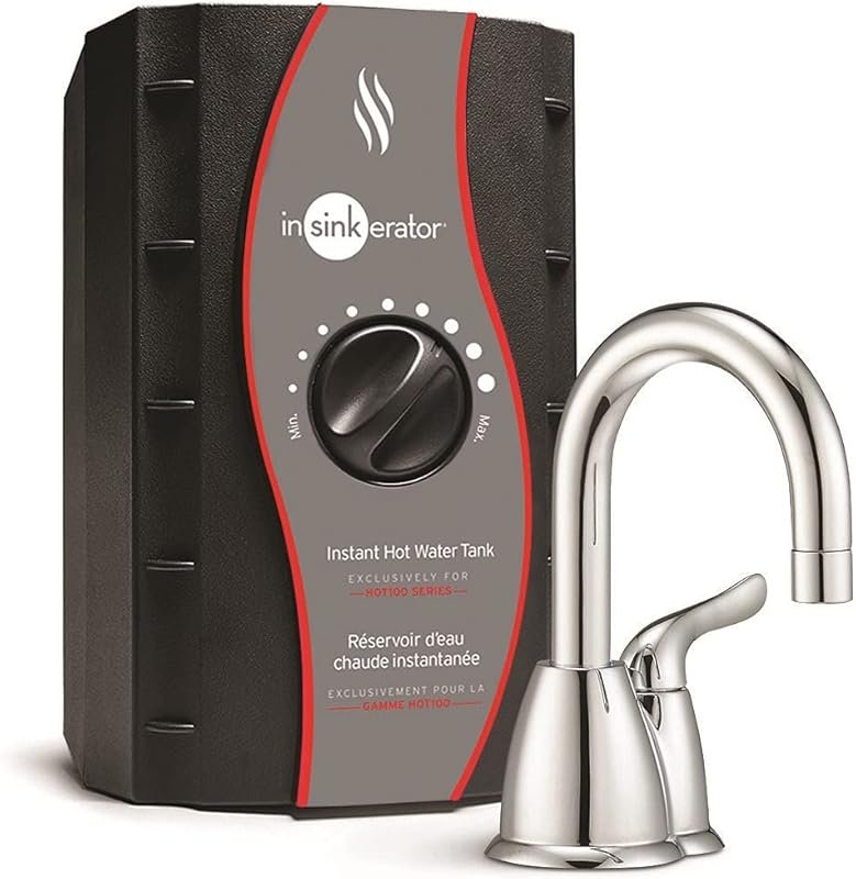 InSinkErator H-HOT150C-SS Chrome Instant Hot Water Dispenser System wi