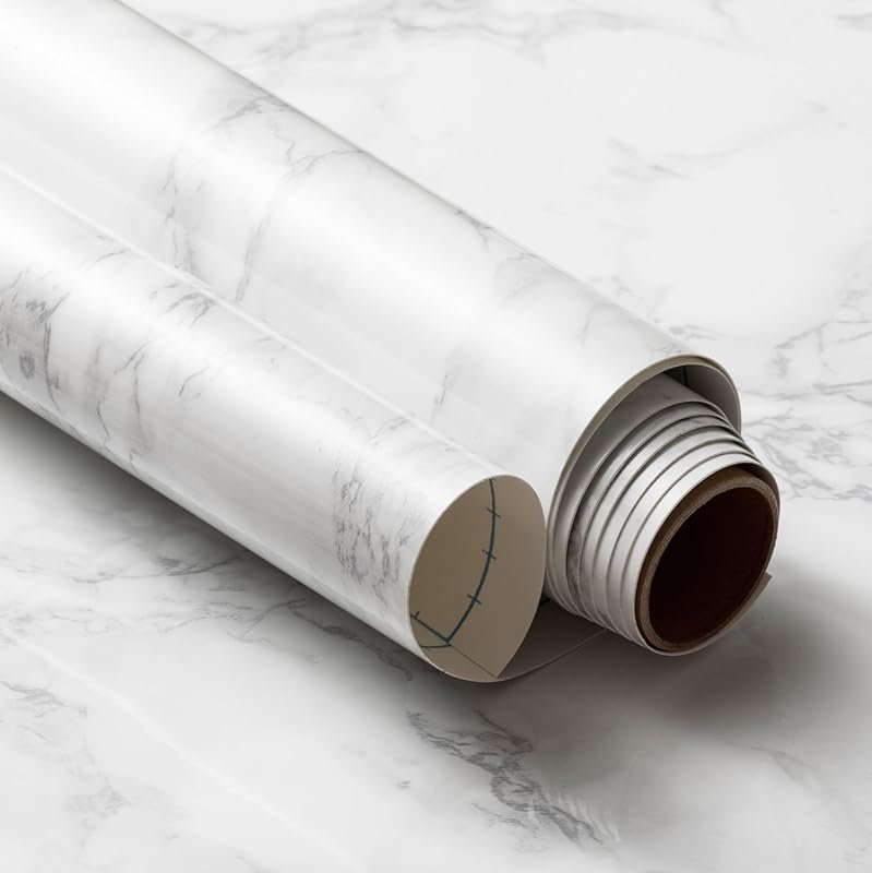 Very Berry Sticker Marble Contact Paper - Peel & Stick Waterproof Wrap