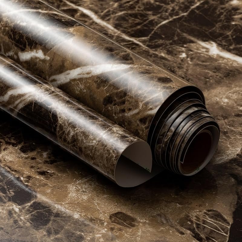 Very Berry Sticker Marble Contact Paper - Peel & Stick Waterproof Wall