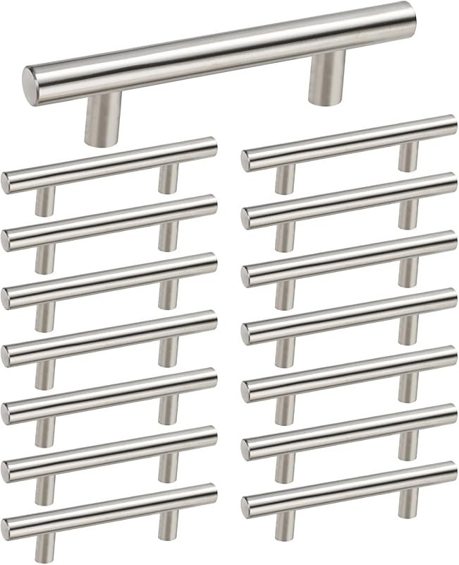 homdiy 15 Pack Brushed Nickel 3 Inch Cabinet Pulls - Stainless Steel K