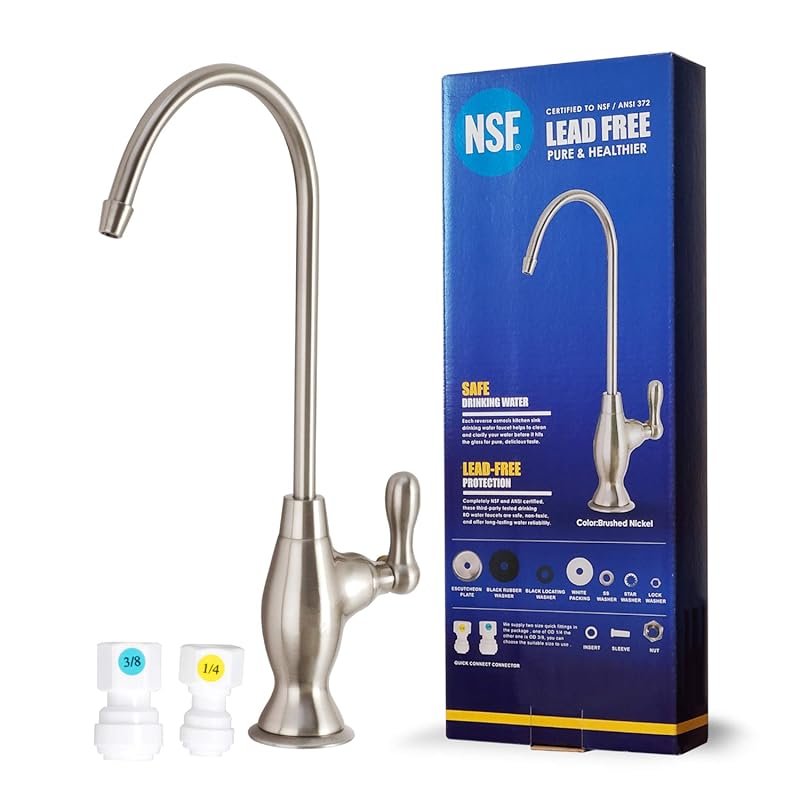 NSF Certified Lead-Free Reverse Osmosis Faucet in Brushed Nickel – Adv