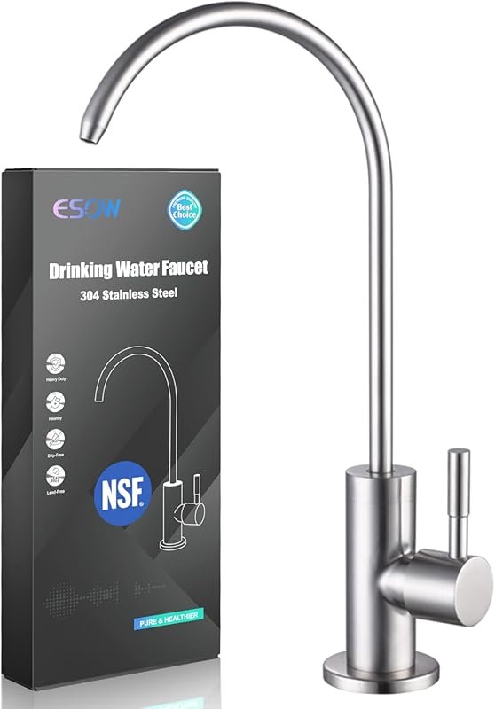 ESOW 100% Lead-Free Kitchen Water Filter Faucet – Stainless Steel 304 