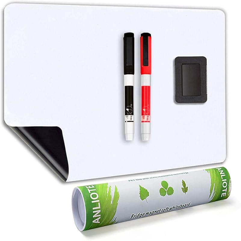 Flexible Magnetic Dry Erase Board Sheet 20x13 Inch for Fridge, Large R