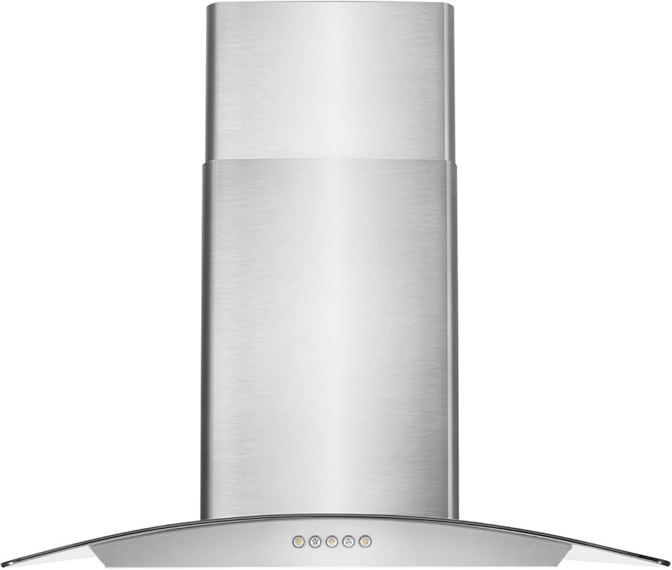 COSMO COS-668WRC75 30-Inch Ducted Wall Mount Range Hood, 380 CFM, Butt