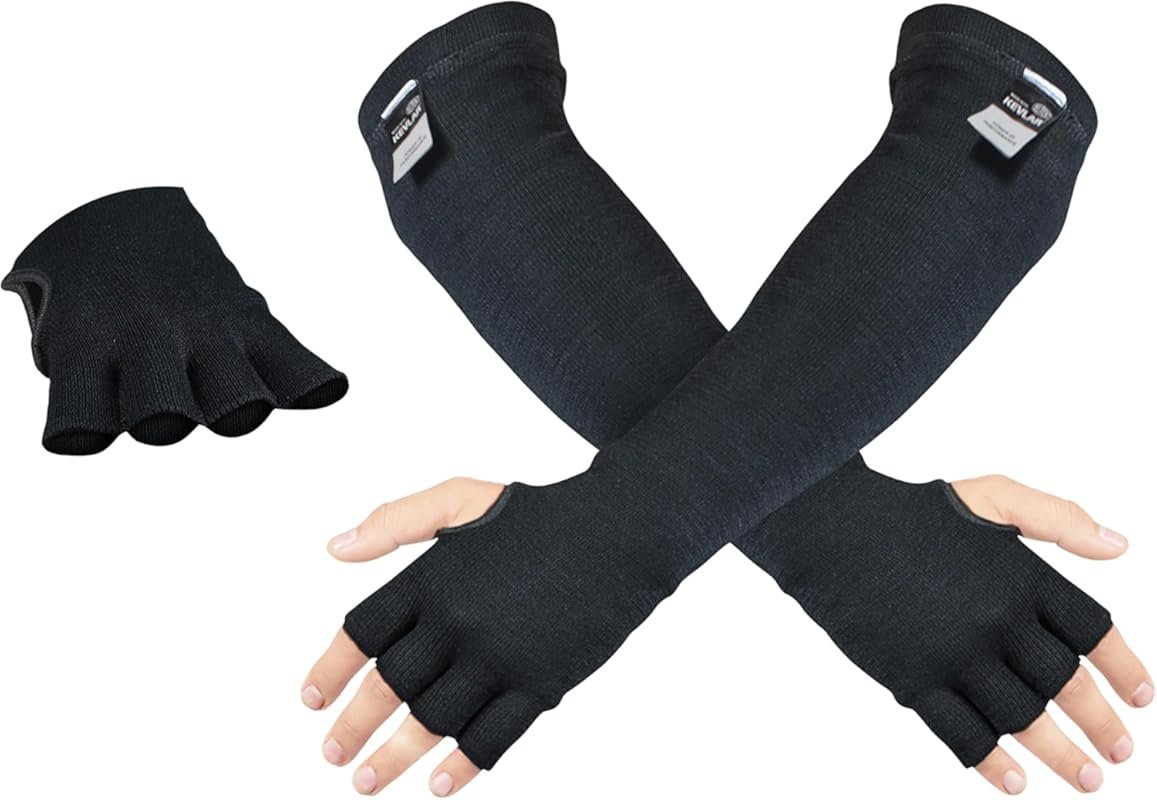 EN388 Certified Cut Heat and Bite Resistant Arm Sleeves for Welding Co