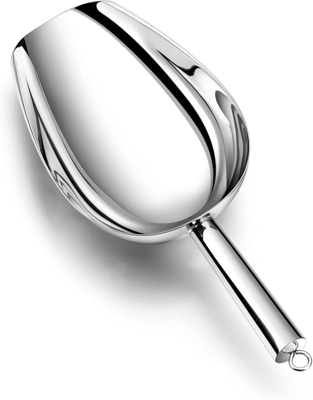 TeamFar 24 oz Stainless Steel Ice Scoop Heavy Duty for Sweet Food Popc