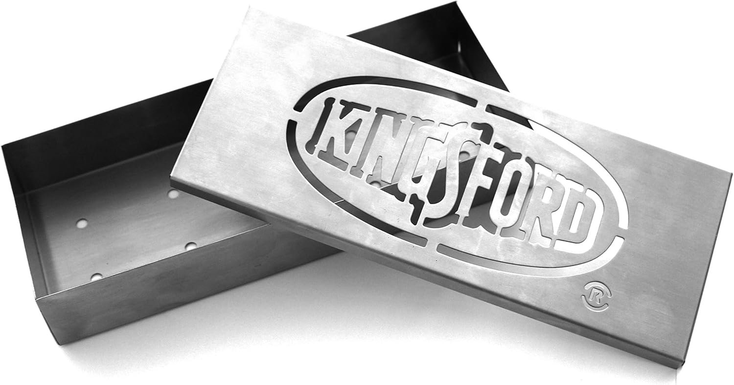 Kingsford Heavy Duty Stainless Steel Smoker Box for Gas and Charcoal G