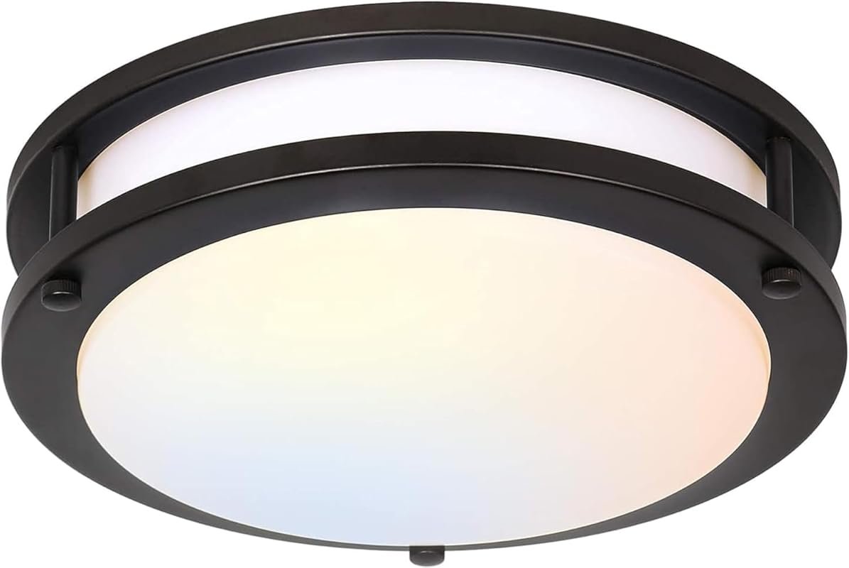 hykolity 13-Inch Flush Mount LED Ceiling Light Fixture, 5CCT Adjustabl