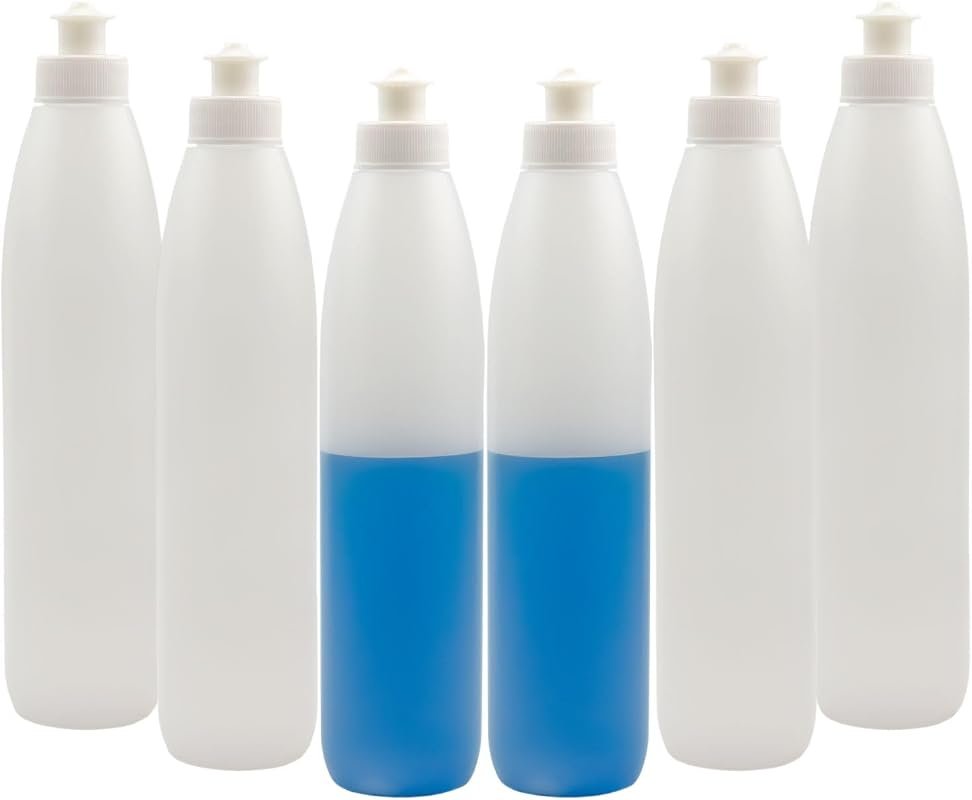 Cornucopia 8-Ounce Squeeze Bottles for Dish Soap and Sauces - BPA-Free