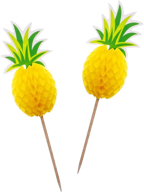Flairs New York Happy Birthday Decorations - Pack of 2 Cup Cake Topper