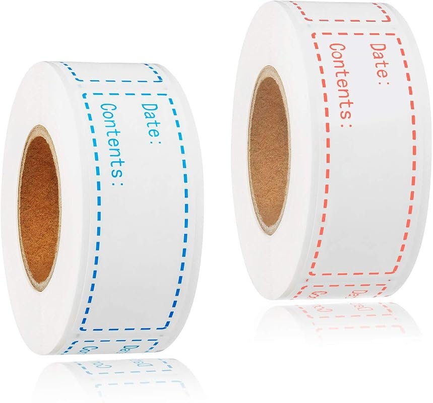 Yoget 300pcs Removable Freezer Labels - 1x3 Inch Food Labels for Refri